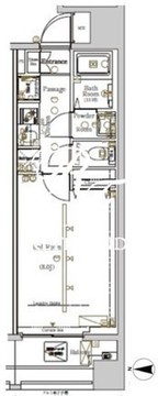 ライブフラット西日暮里 601 間取り図