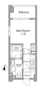 レジディア築地 601 間取り図