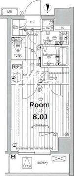 プロスタイルウェルス品川戸越MD 201 間取り図