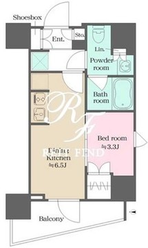 ウエリスアーバン錦糸町 603 間取り図