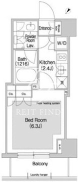 コンフォリア日本橋人形町イースト 606 間取り図