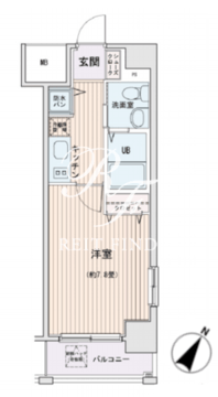 HF門前仲町レジデンス 601 間取り図