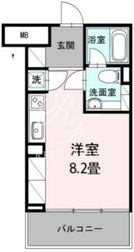 カスタリア目黒長者丸 414 間取り図