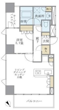 リビオ日本橋人形町 1206 間取り図
