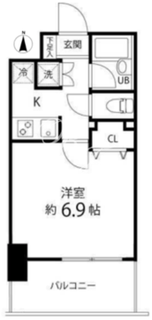 スペーシア秋葉原 911 間取り図