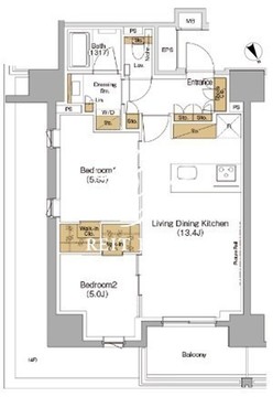 ザ・パークハビオ滝野川 701 間取り図