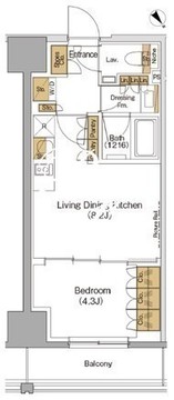 ザ・パークハビオ滝野川 904 間取り図