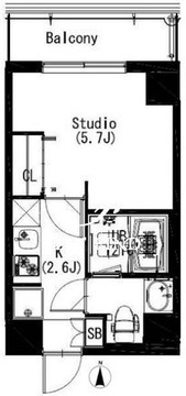 エスティメゾン戸越 310 間取り図
