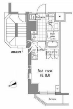 パークハビオ新橋 201 間取り図