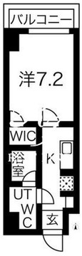 プレール・ドゥーク菊川 404 間取り図