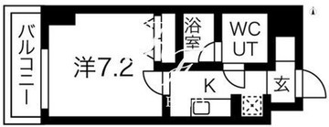 プレール・ドゥーク菊川 408 間取り図