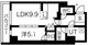 プレール・ドゥーク菊川 409 間取り図
