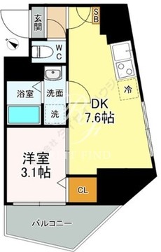 ラウレアタワー池袋 203 間取り図