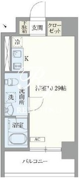 オープンブルーム東新宿 602 間取り図