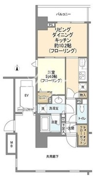 ピアース南麻布 408 間取り図