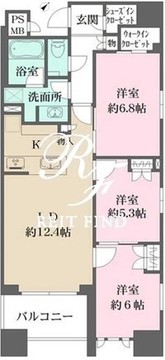 オルタナ日本橋 1102 間取り図