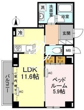 ノイエヴェルト神田明神下 504 間取り図
