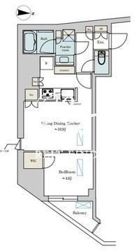 ブリリアイスト蔵前レジデンス 701 間取り図