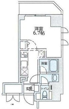ベルデュール代々木 403 間取り図