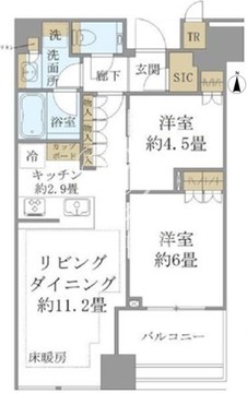白金ザ・スカイ W-905 間取り図