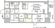 テラス御徒町 1004 間取り図