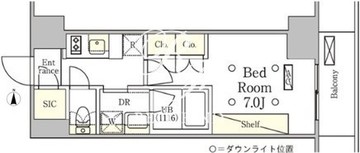 テラス御徒町 803 間取り図