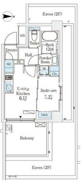 イプセ碑文谷 306 間取り図