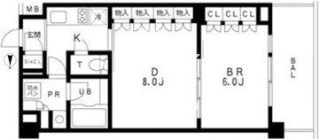 レジディア池袋 405 間取り図