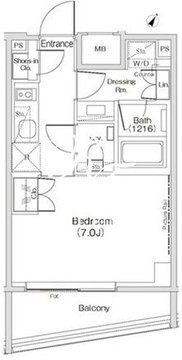 ザ・パークハビオ渋谷クロス 514 間取り図