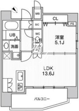 ステージファースト浅草橋3 402 間取り図