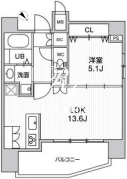 ステージファースト浅草橋3 702 間取り図
