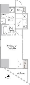ミリアレジデンス新宿御苑2 801 間取り図