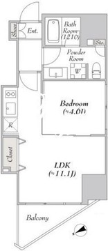 ミリアレジデンス新宿御苑2 602 間取り図