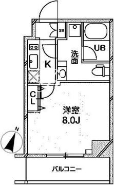 グランパセオ巣鴨 201 間取り図