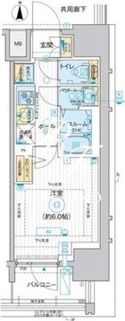 ディームス品川南大井 412 間取り図
