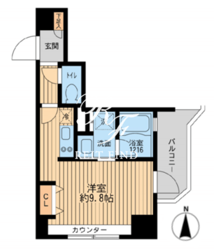 クリオ戸越銀座弐番館 202 間取り図