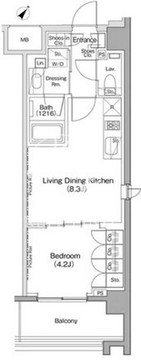 ヴェール・クレール大崎 532 間取り図