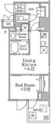 レジディア西小山 210 間取り図