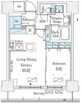 テラス押上 309 間取り図