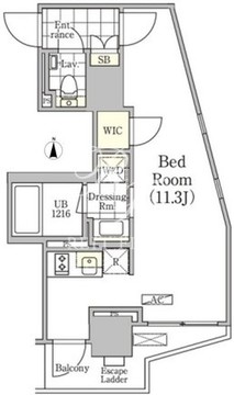 アンパサンド北新宿 206 間取り図