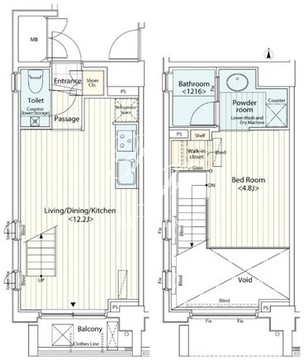 カスタリア菊川 605 間取り図