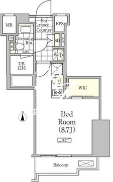 アンパサンド北新宿 802 間取り図