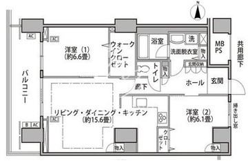 東雲キャナルコートCODAN 16-1207 間取り図