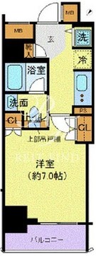 フェルクルール上野駅前 702 間取り図
