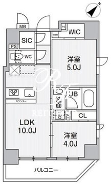 カバナ浅草橋 1001 間取り図