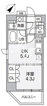 カバナ浅草橋 302 間取り図