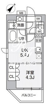 カバナ浅草橋 702 間取り図