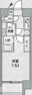シーズンフラッツ浅草橋 302 間取り図