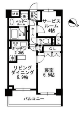 シャンピアグランデ深沢 214 間取り図