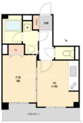 ルクレ初台 303 間取り図